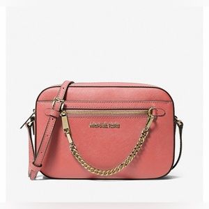 Michael Kors Jet Set Large Saffiano Leather Crossbody